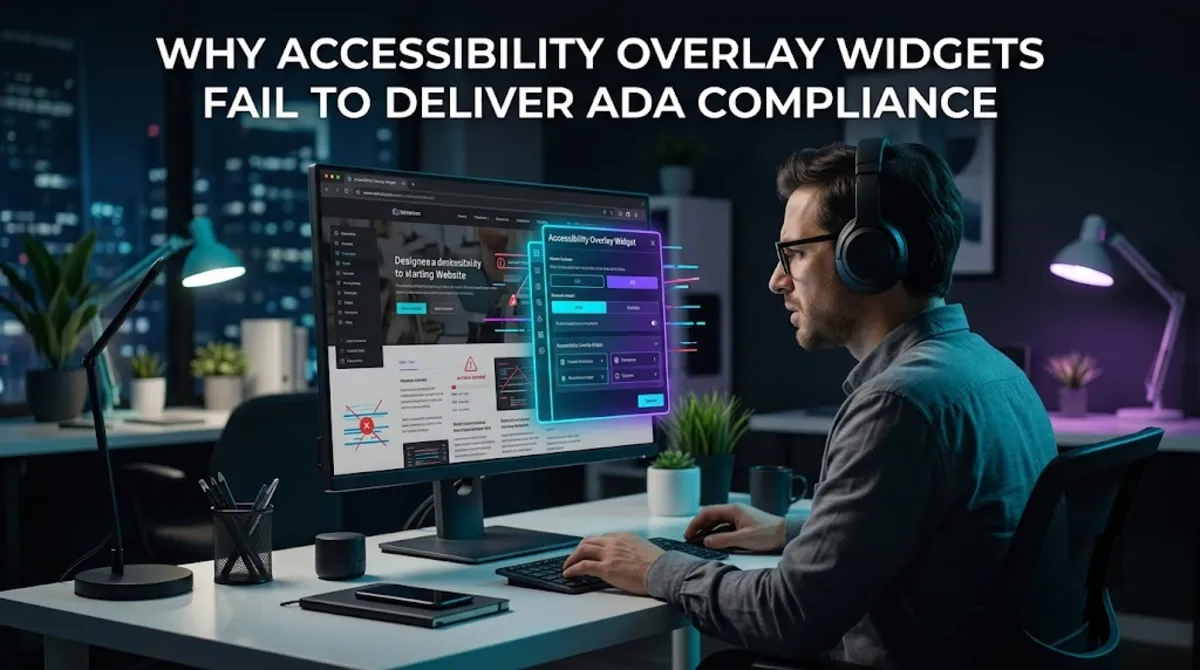 Why accessibility overlay widgets fail to deliver ADA compliance