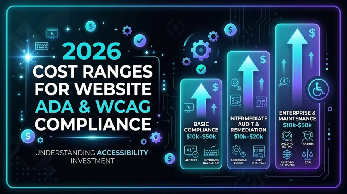 2026 cost ranges to make a website ADA and WCAG compliant