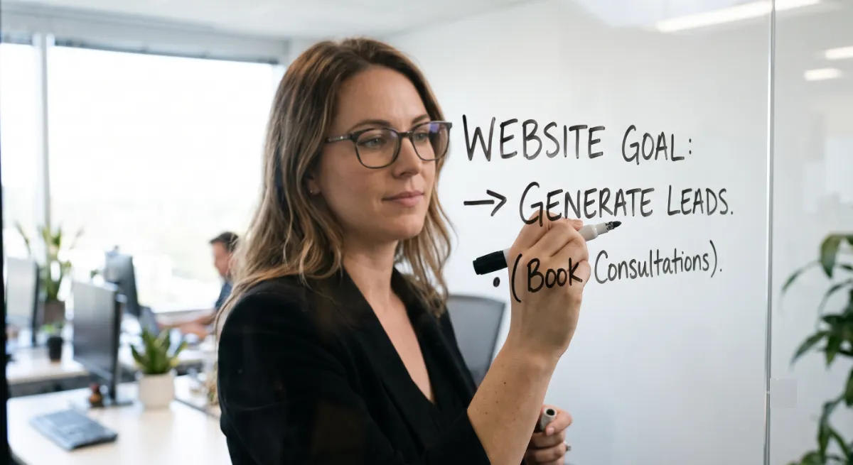 Defining the main goal before you build a business website
