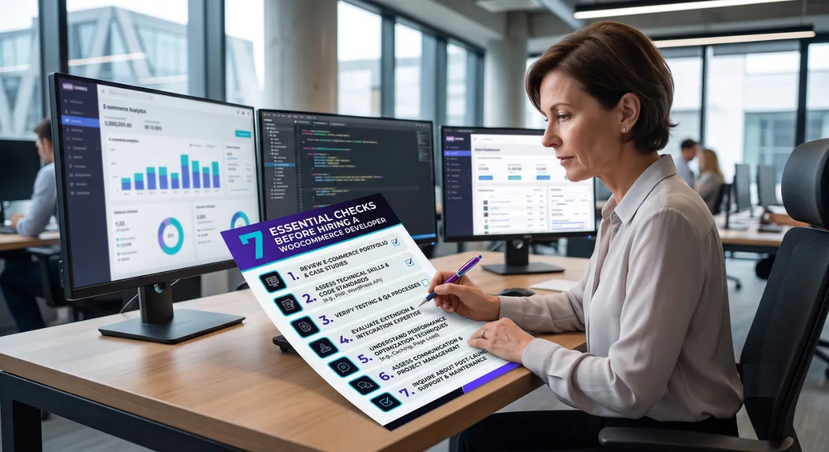 Seven checks before you hire a WooCommerce developer for an online store