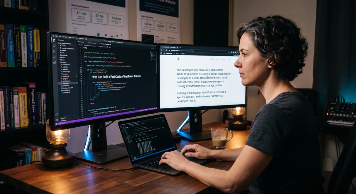 The type of developer who can build a fast custom WordPress website