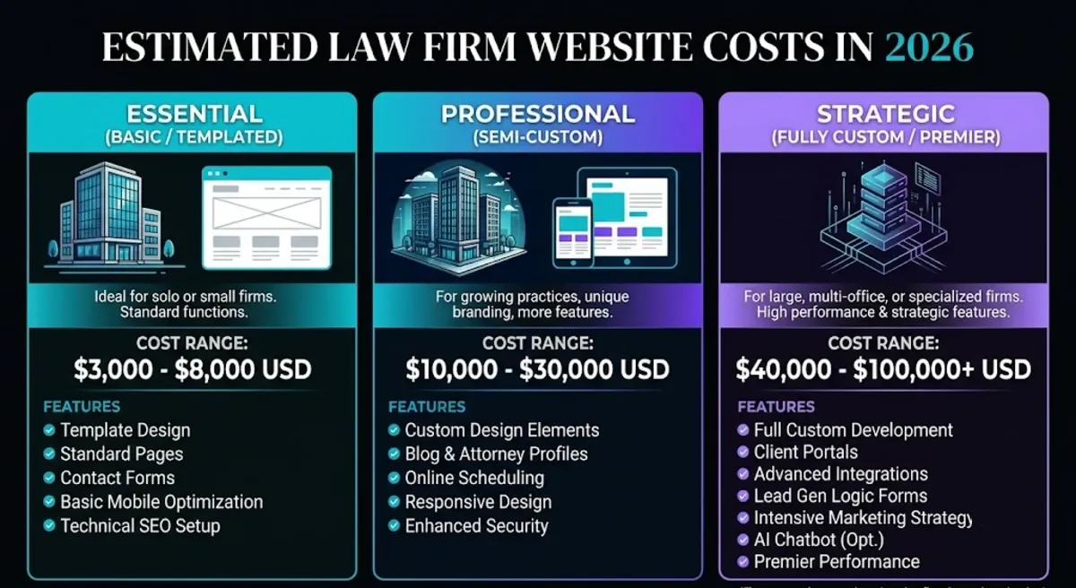 2026 cost of a law firm website