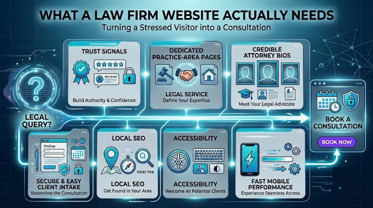 What a law firm website actually needs
