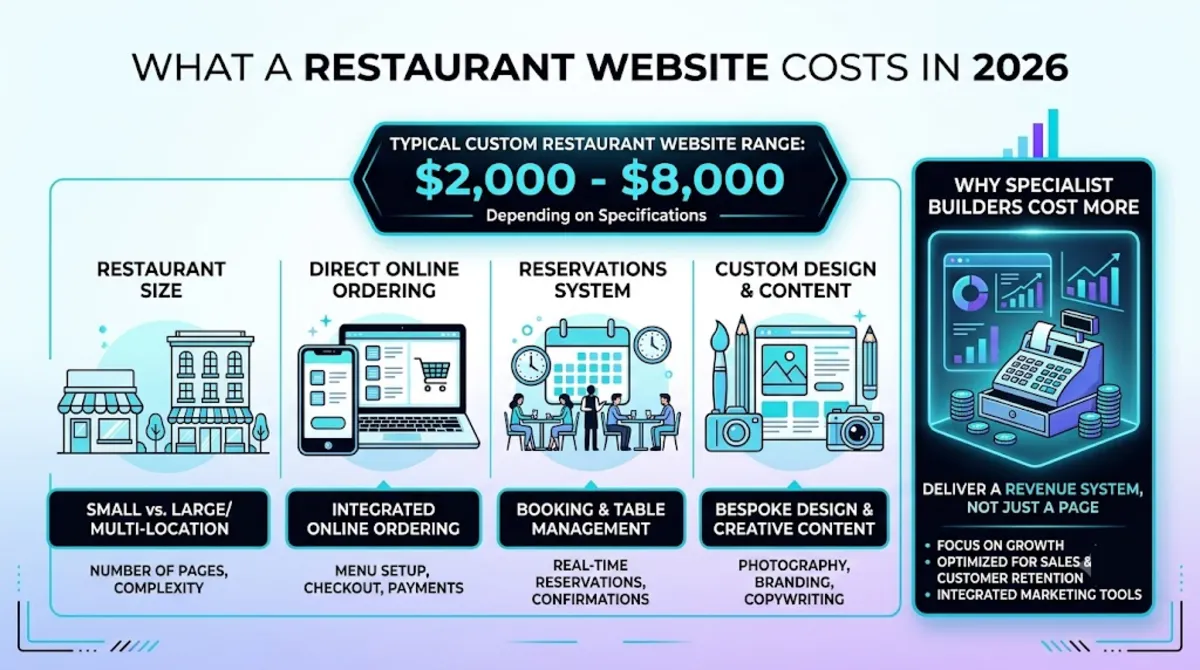 2026 cost of a restaurant website
