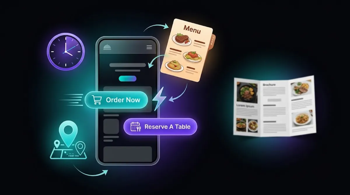 Why a restaurant website is different from a normal website