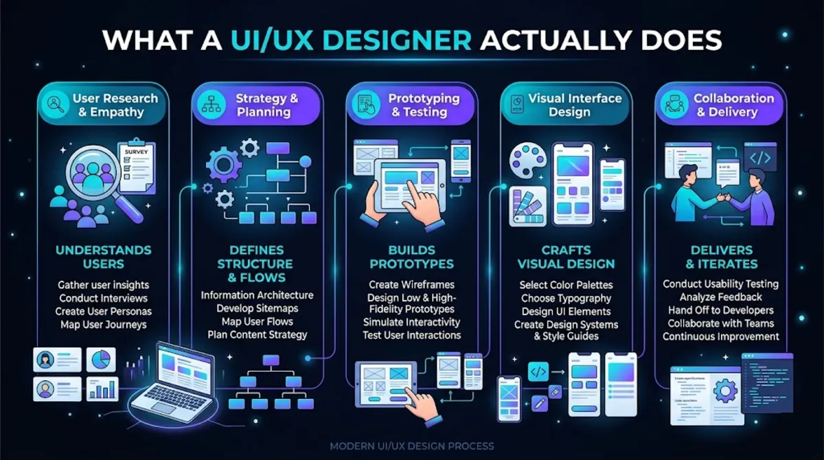 What a UI/UX designer actually does