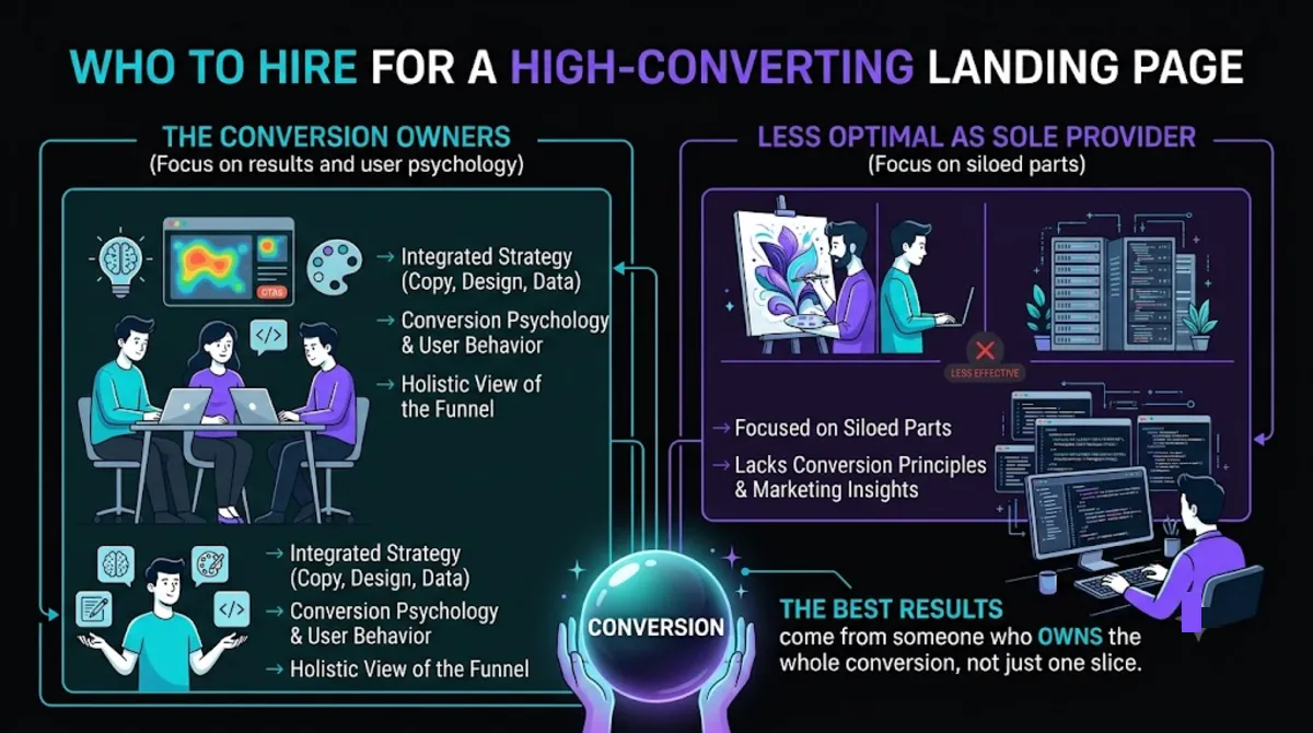 Who to hire to build a high-converting landing page